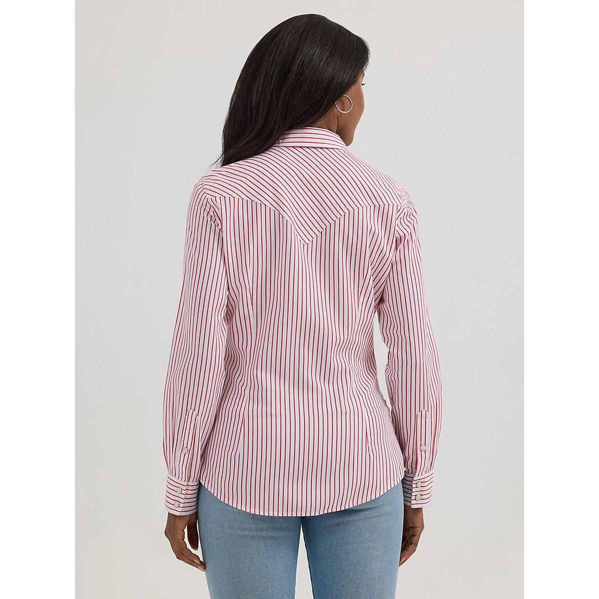 Women's Wrangler All Occasion Western Snap Shirt Stripe Product Image