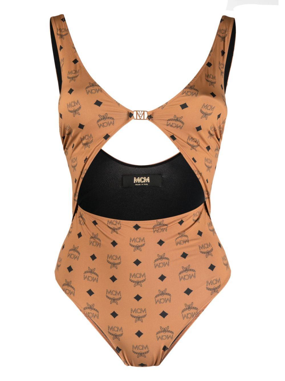monogram-print swimsuit Product Image
