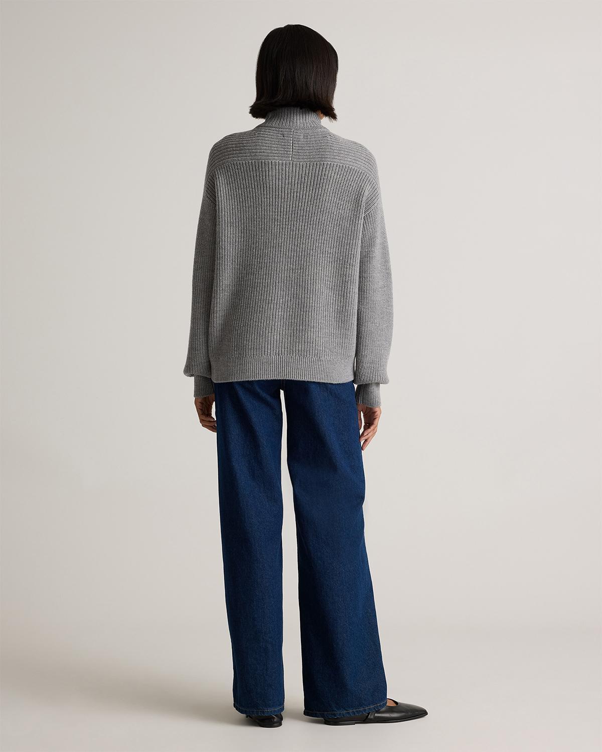 Quince | Women's Australian Merino Wool Half Zip Sweater Product Image