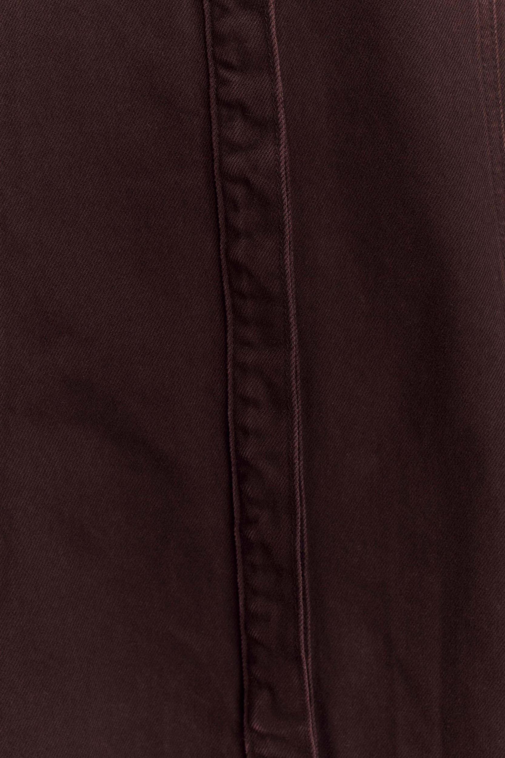 Maya Oversized Denim Shirt - Chocolate Product Image