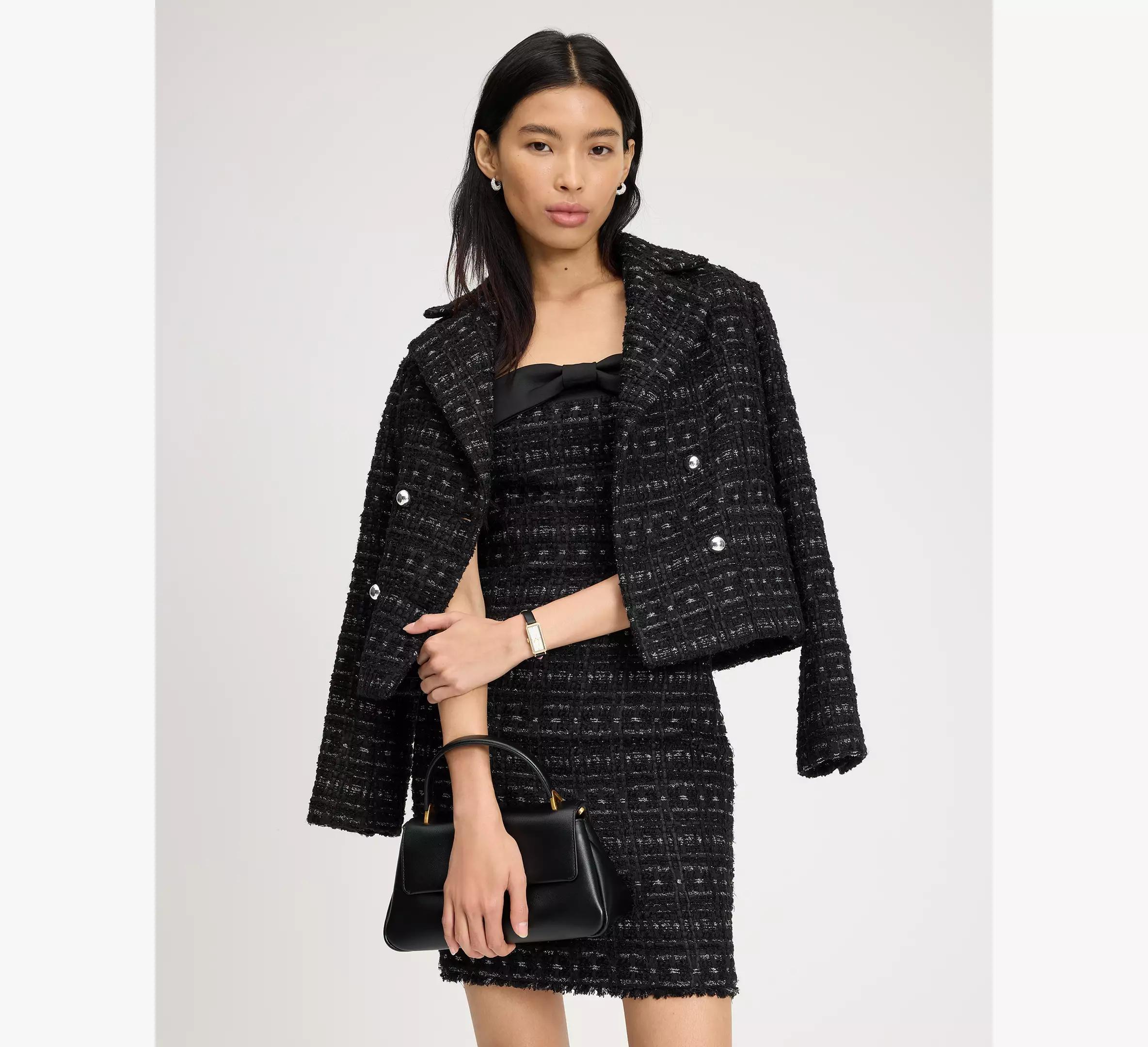 Galaxy Tweed Bow Dress Product Image