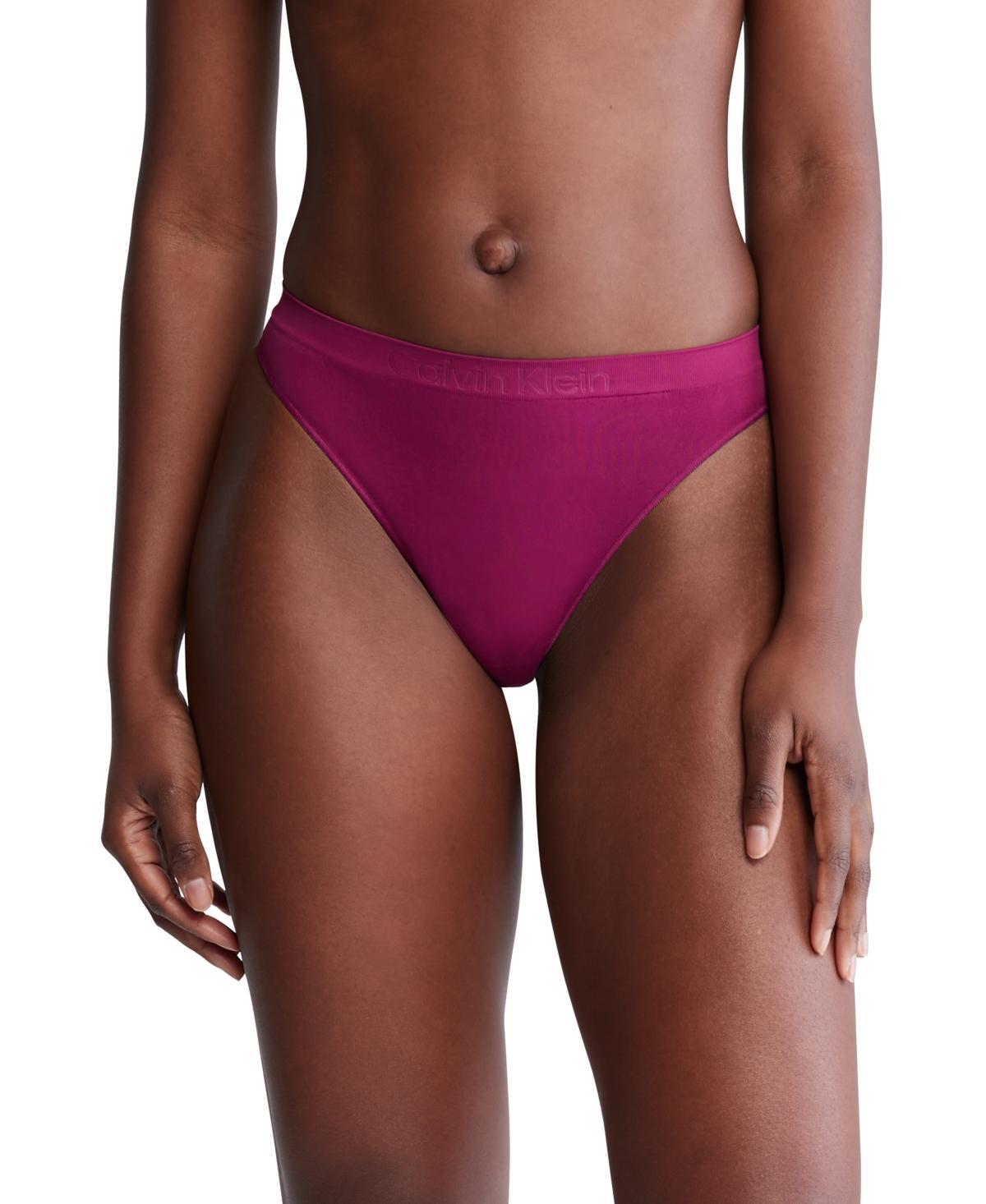 Calvin Klein Women's Bonded Flex Thong - Yellow - XL Product Image