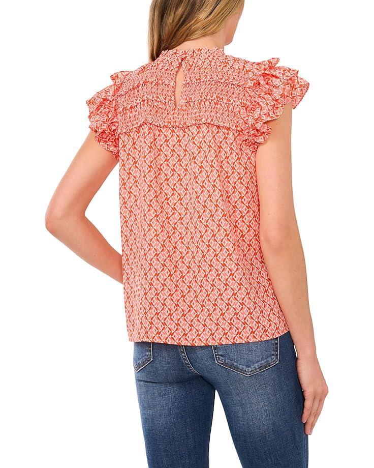 Floral Ruffle Rib Tank Product Image