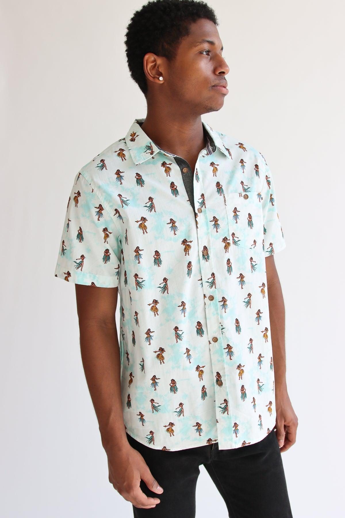 Hula Dancers Button Up Shirt Product Image