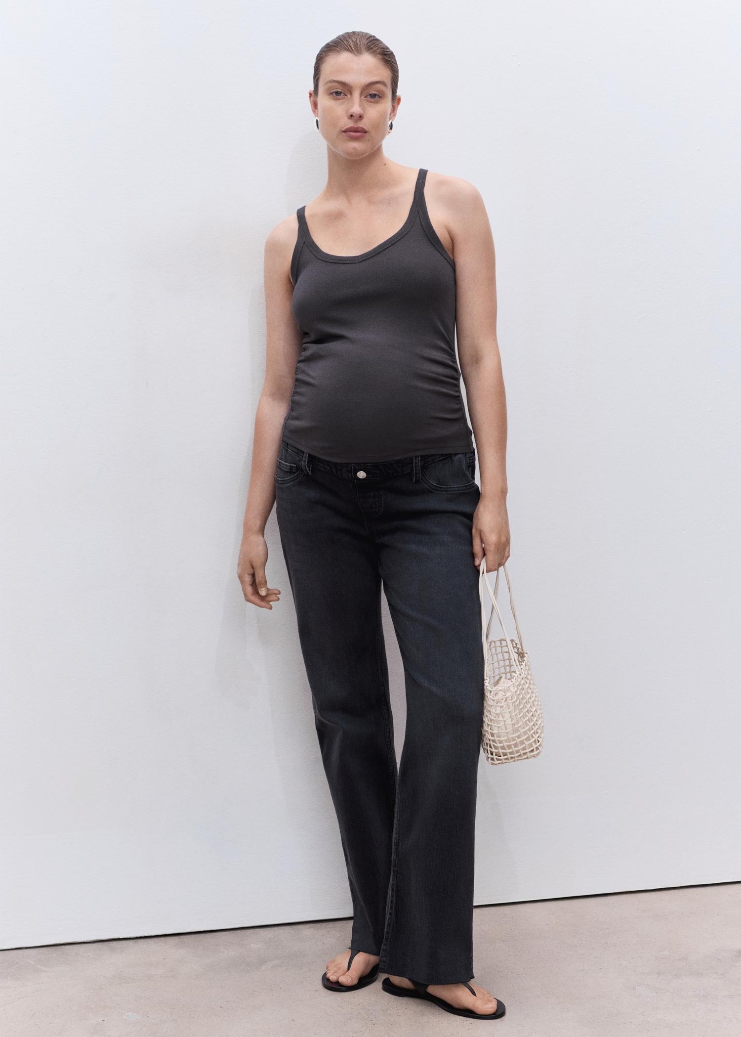 Cotton top with straps - Women | MANGO USA Product Image