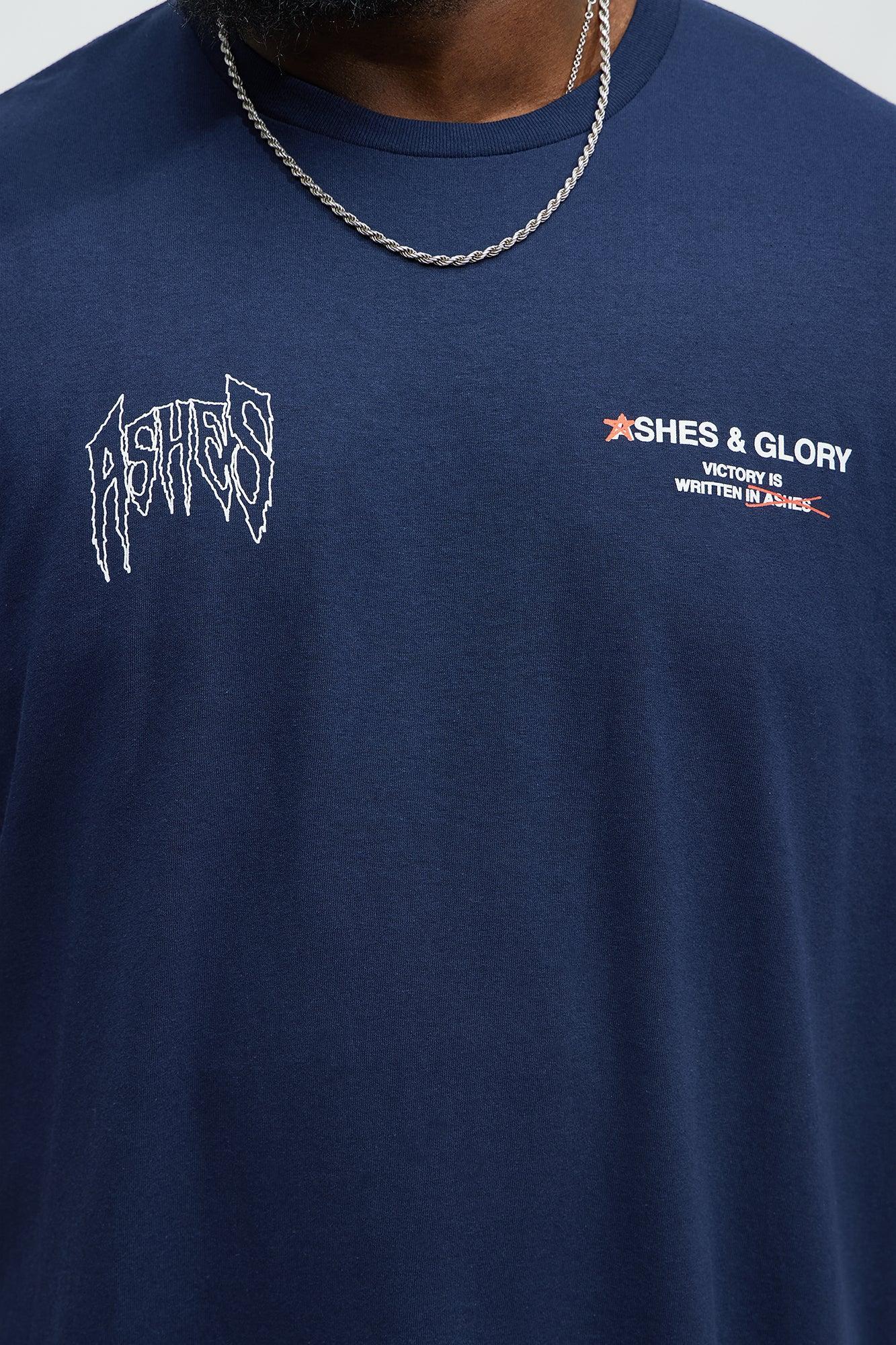 Ashes & Glory Short Sleeve Tee - Navy Product Image