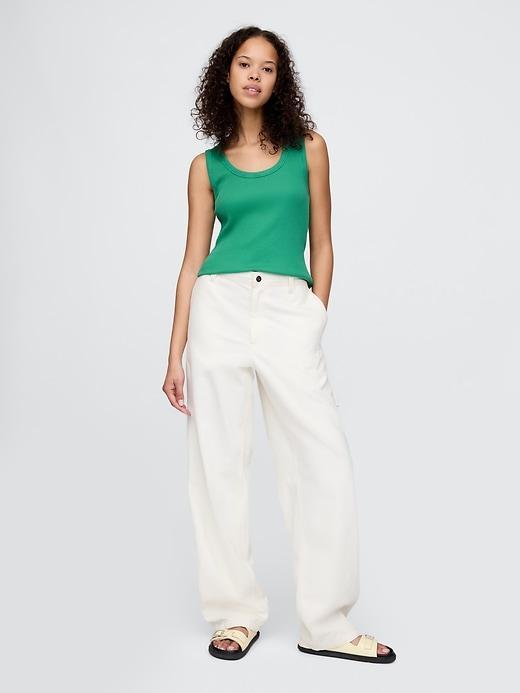 Rib Scoop Tank Top Product Image