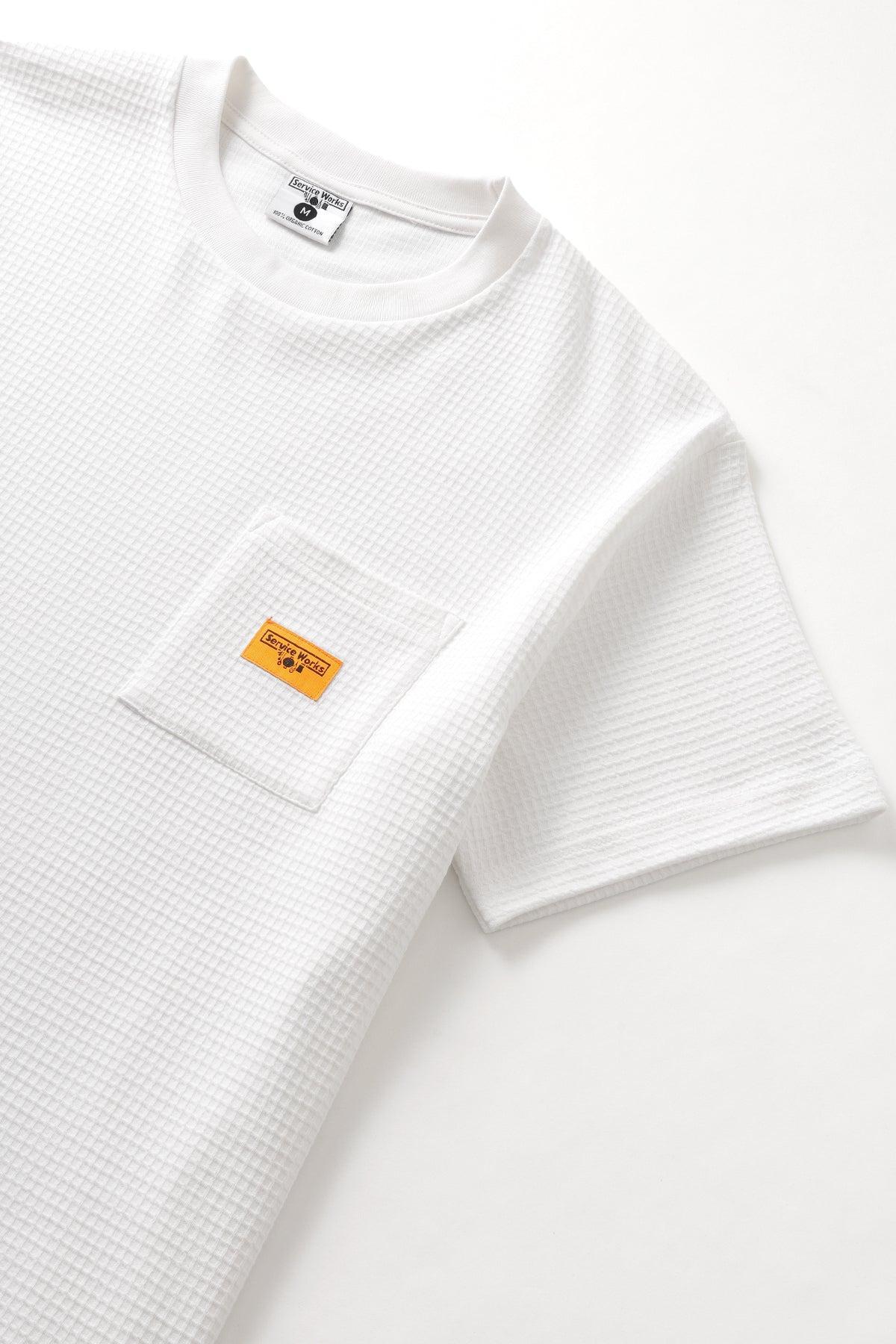 Service Works - Waffle Pocket Tee - White Product Image