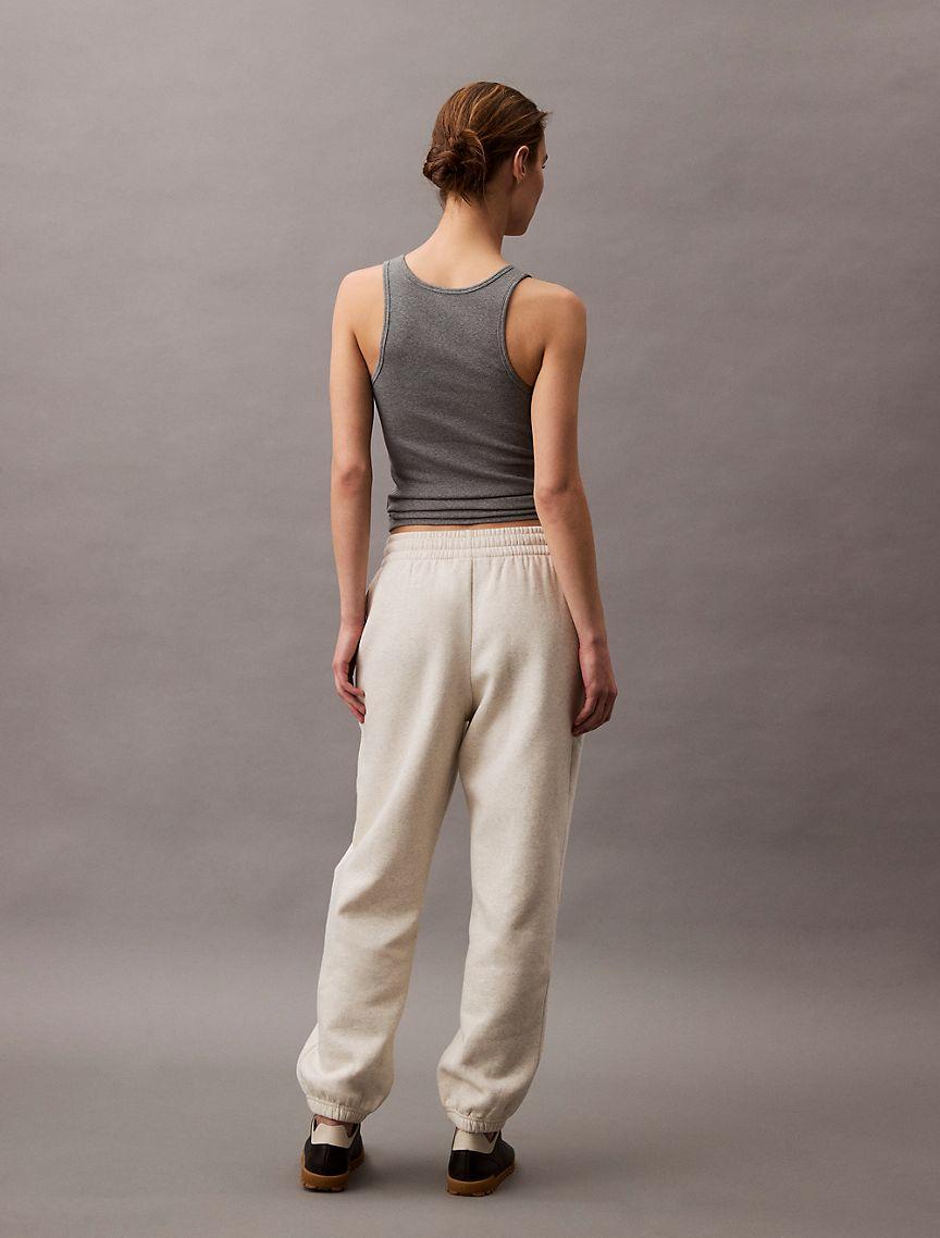 Calvin Klein Womens Archive Logo Fleece Joggers - Grey - L Product Image
