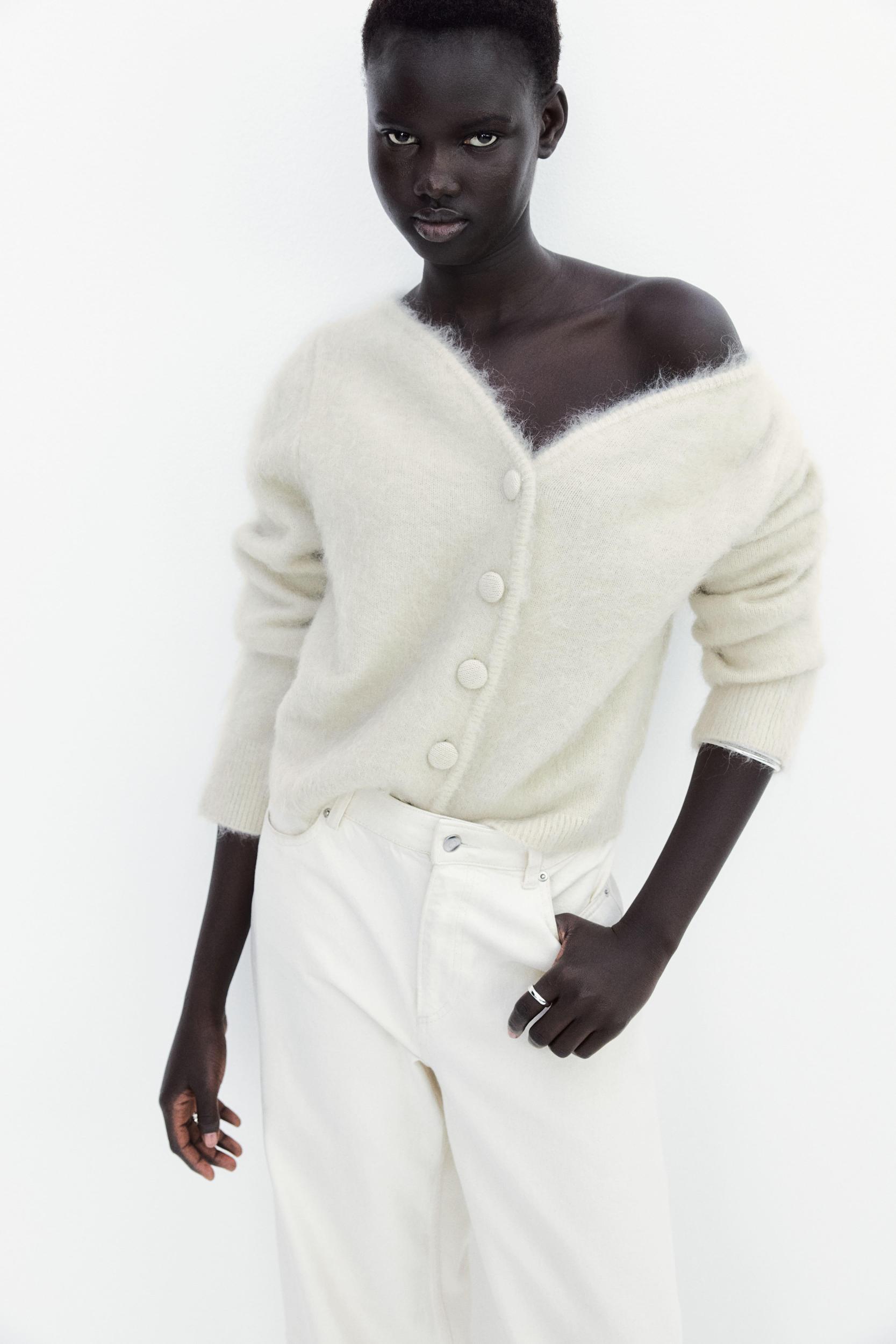 Mohair-Blend Cardigan Product Image