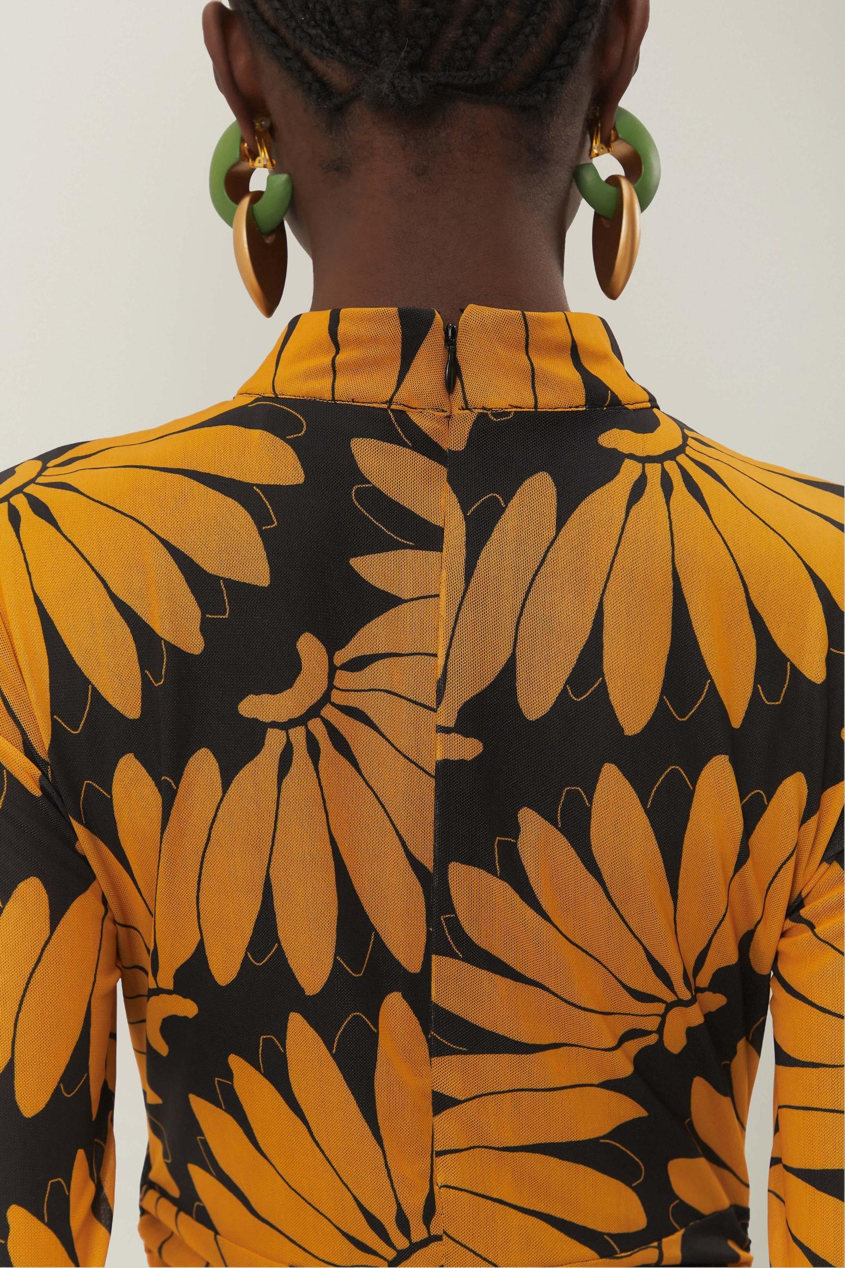 Yellow Copabanana Tulle Midi Dress, COPABANANA YELLOW / M Product Image