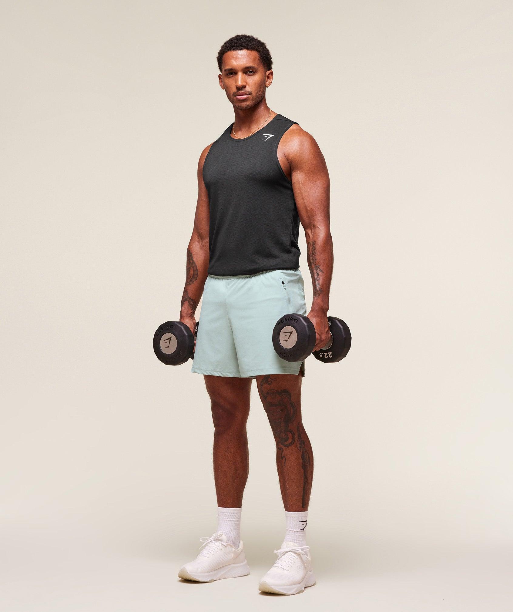 Gymshark Fit Elite 5" Shorts - Morning Blue Male Product Image