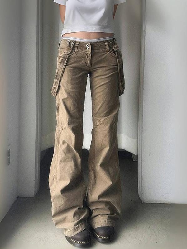 Khaki Workwear Boyfriend Jeans Product Image