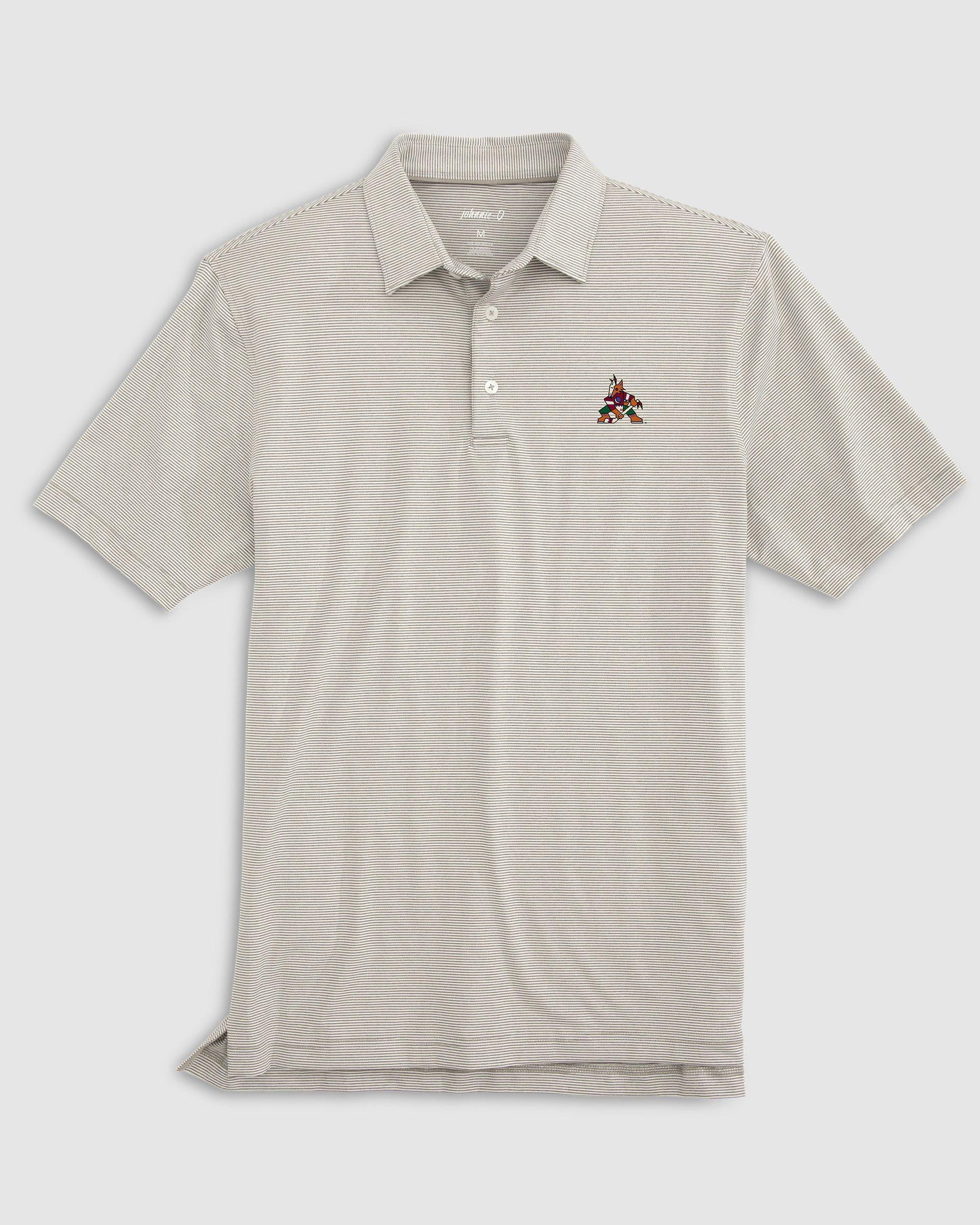 Northeastern Lyndonn Striped Jersey Performance Polo Product Image