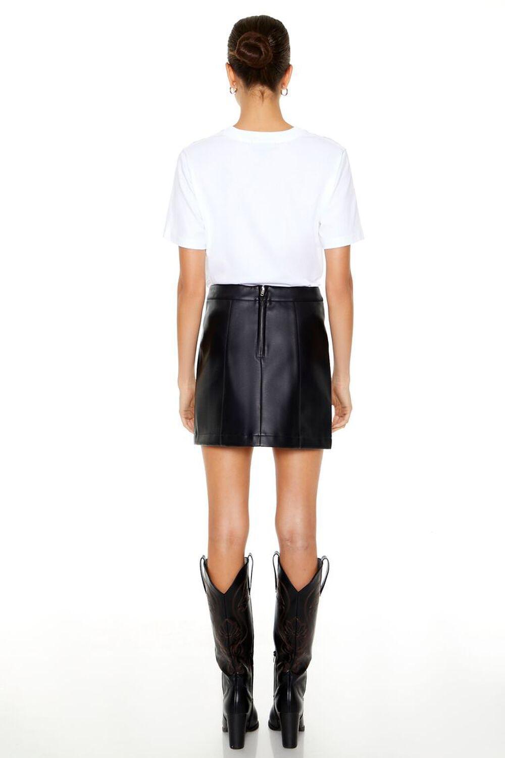 Faux Leather High-Rise Mini Skirt | Forever 21 Product Image