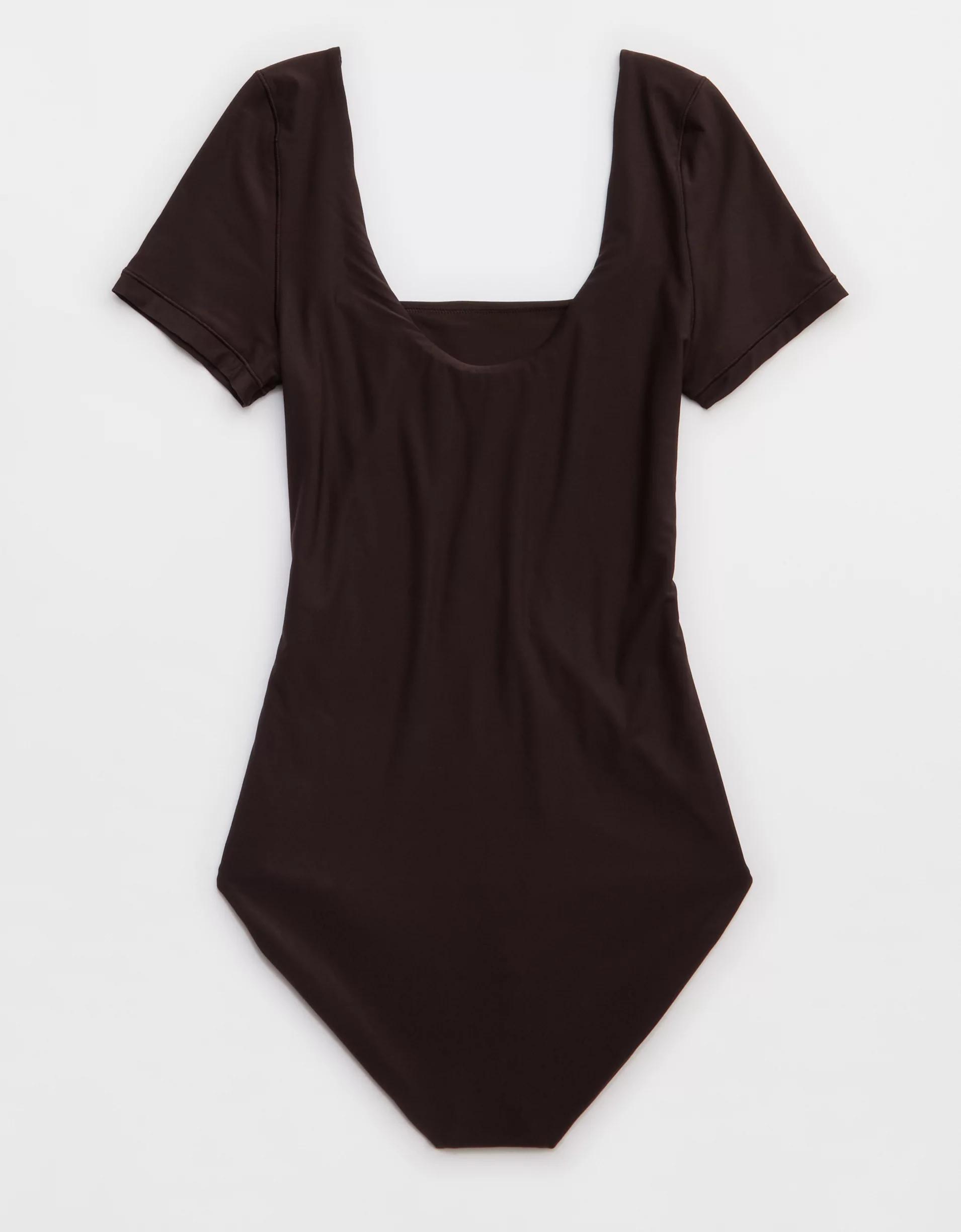 SMOOTHEZ Short Sleeve Square Neck Bodysuit  Product Image