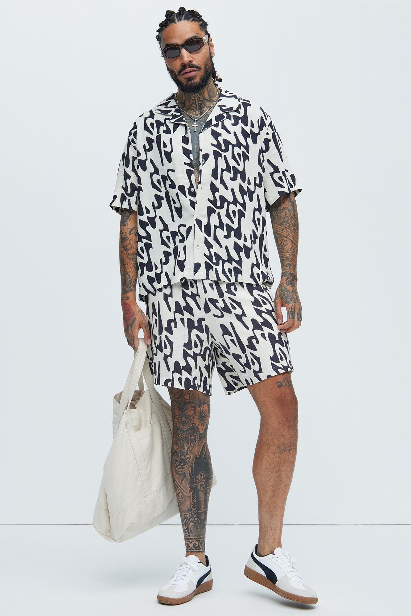 Macullar Linen Shirt - Black/combo Product Image