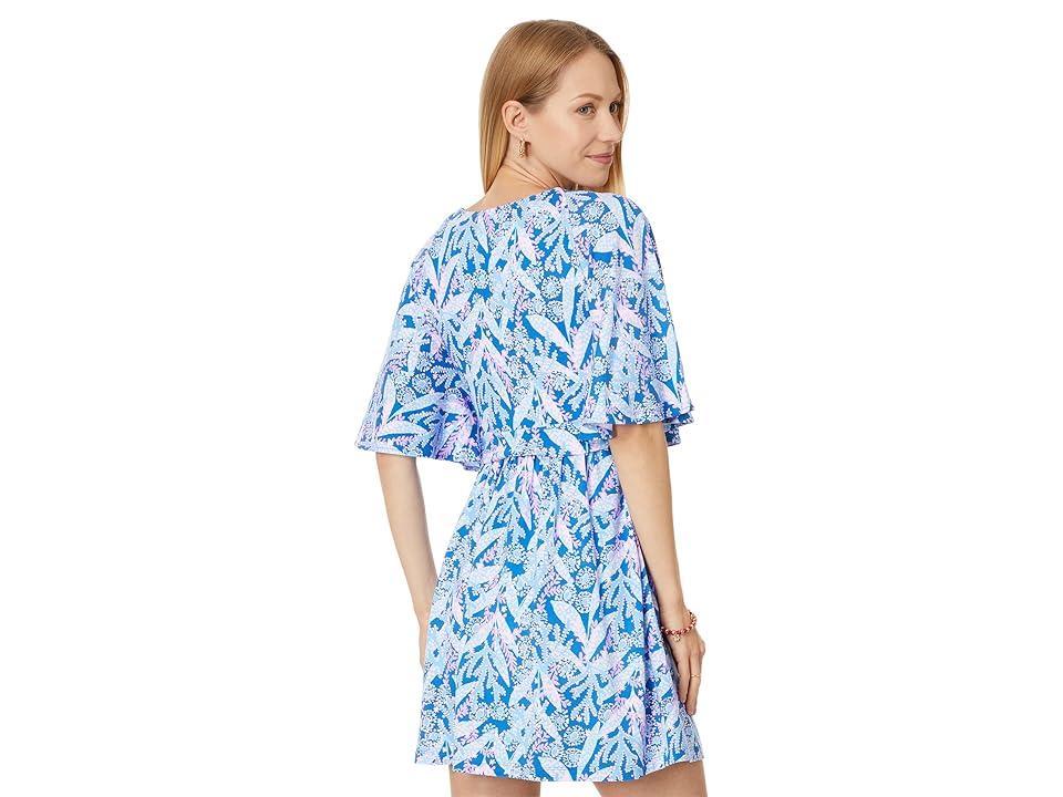 Lilly Pulitzer Minka Skirted Romper (Barton Star Gazing) Women's Dress Product Image
