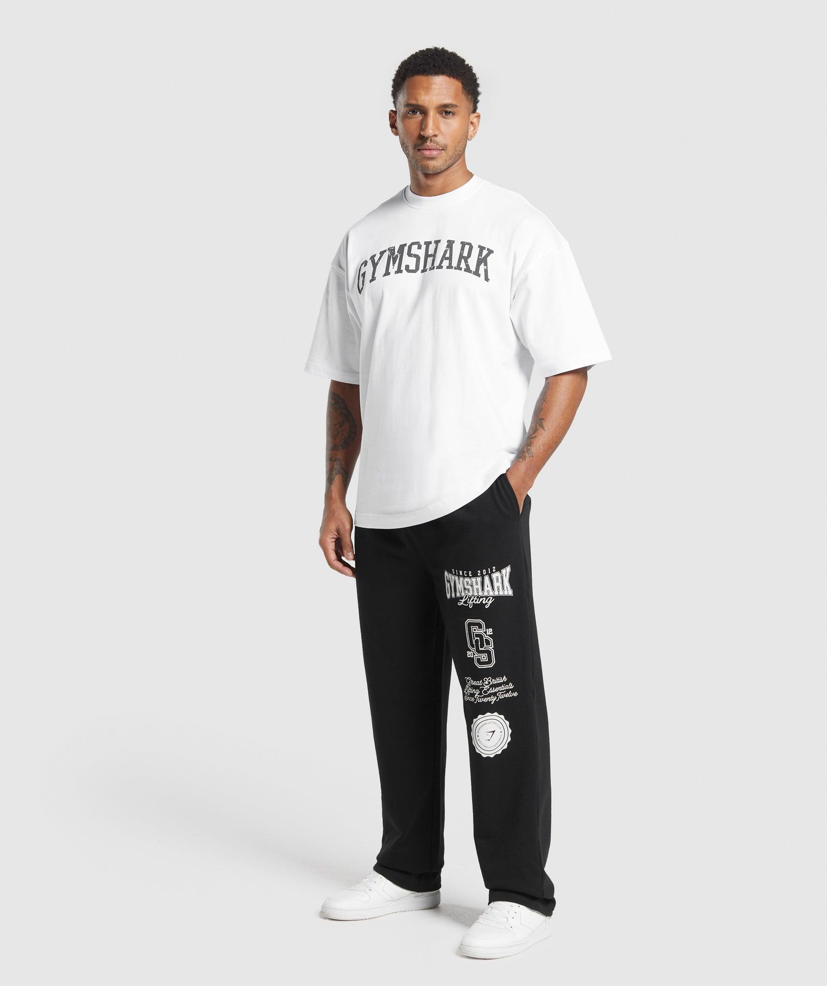 Gymshark Lifting Essentials Straight Leg Pant - Black Male Product Image