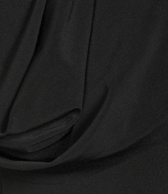 Terani Couture Halter Neck Sleeveless Jersey Column Gown Product Image
