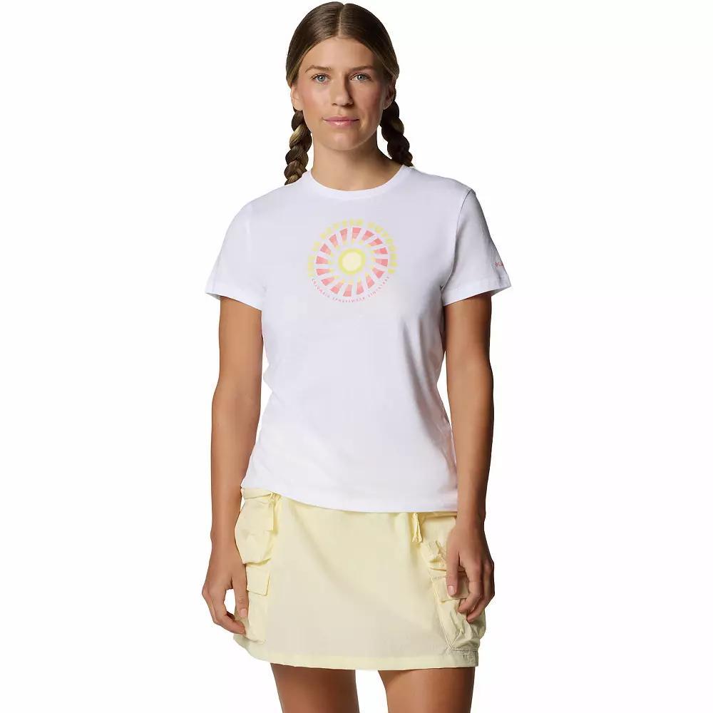 Columbia Women's Ruby Springs Graphic Fitted Short Sleeve Shirt- Product Image