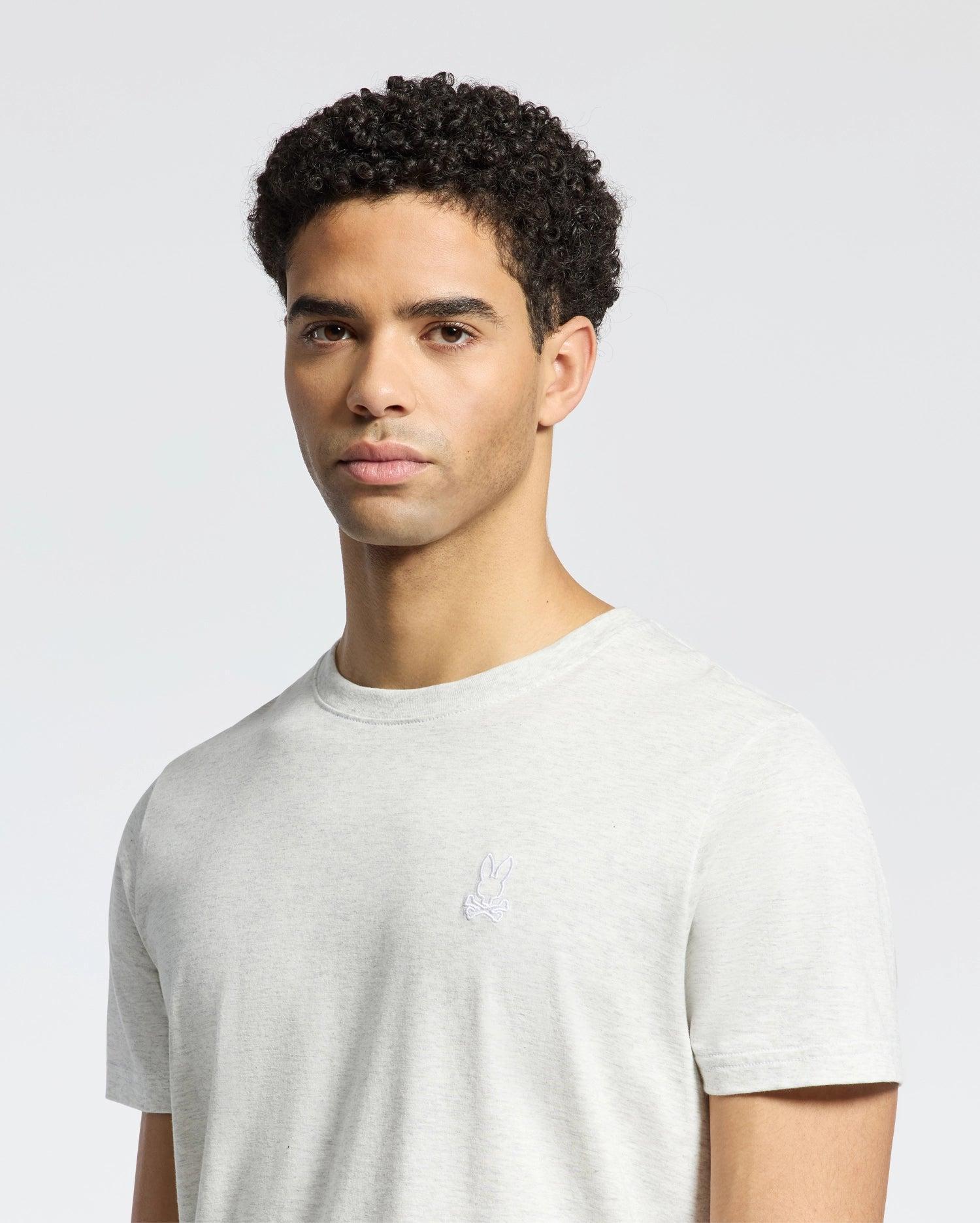Men's James Premium Crew Neck Tee 265 ECRU HEATHER / M Product Image