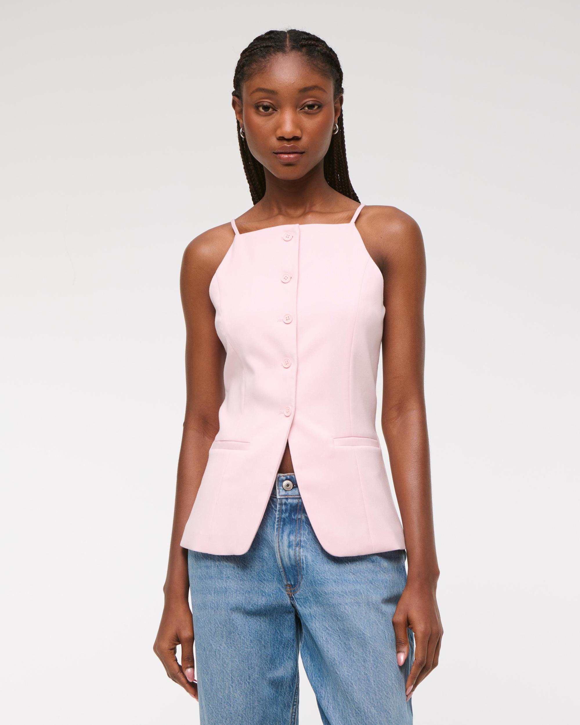 High-Neck Suiting Vest Product Image