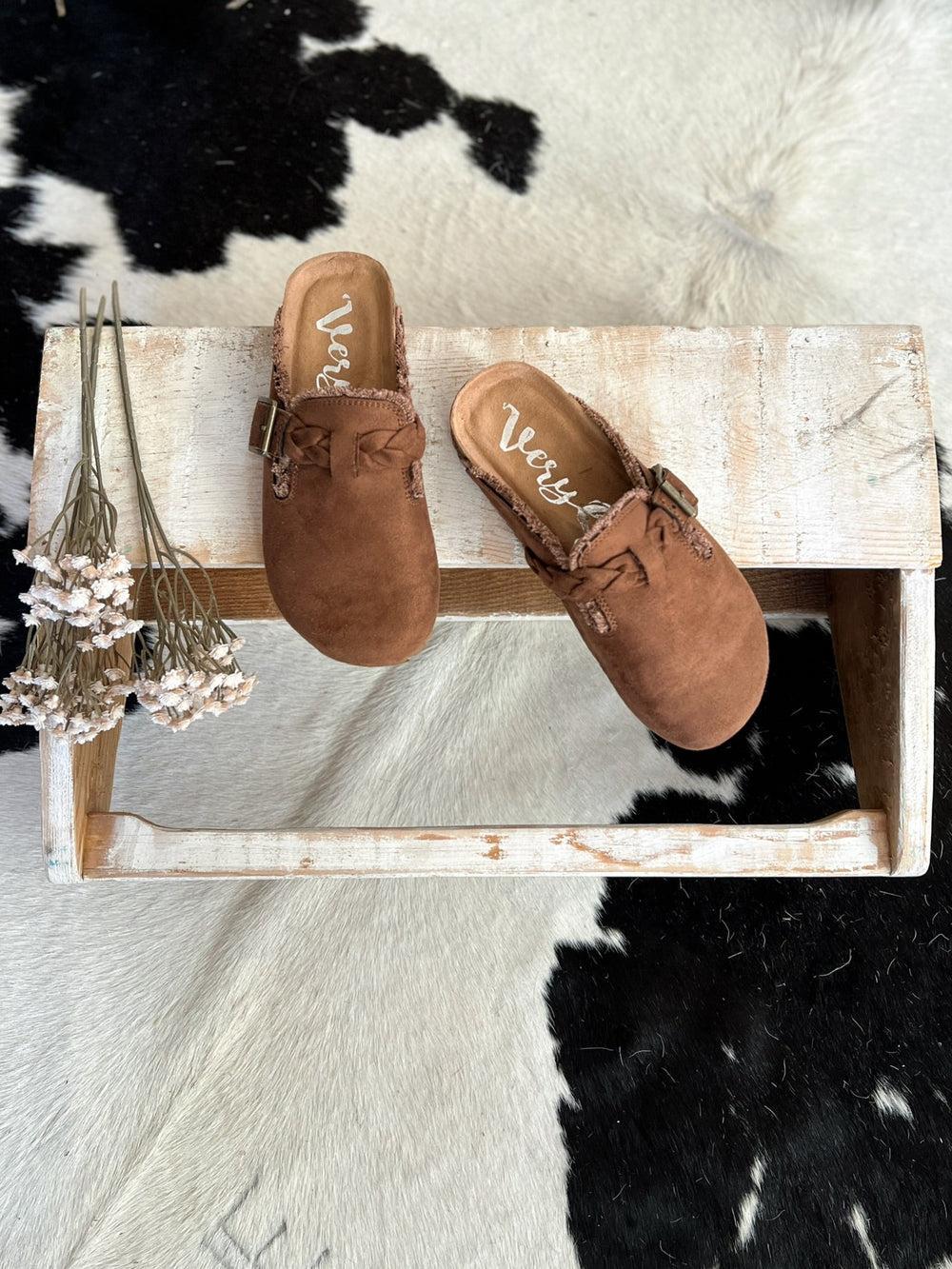 Iris Brown Braided Clogs Product Image