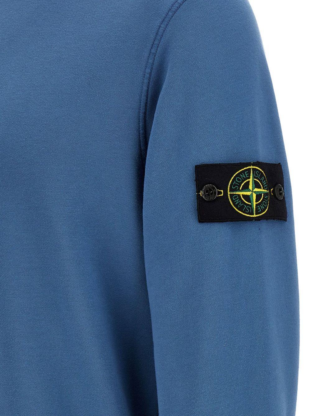 brushed cotton logo-badge sweatshirt Product Image
