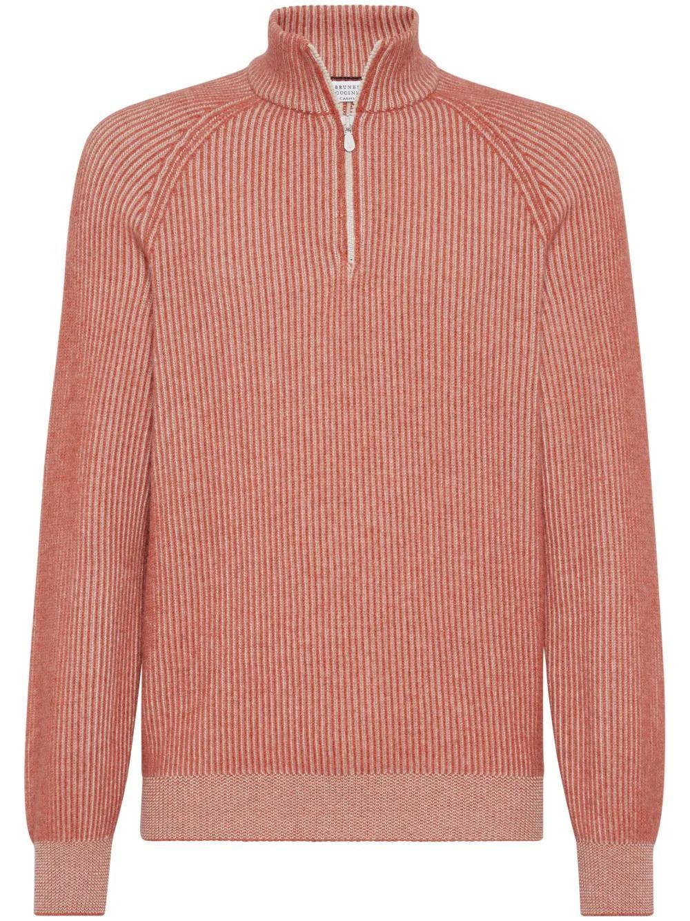 BRUNELLO CUCINELLI Cashmere Turtleneck In Orange Product Image