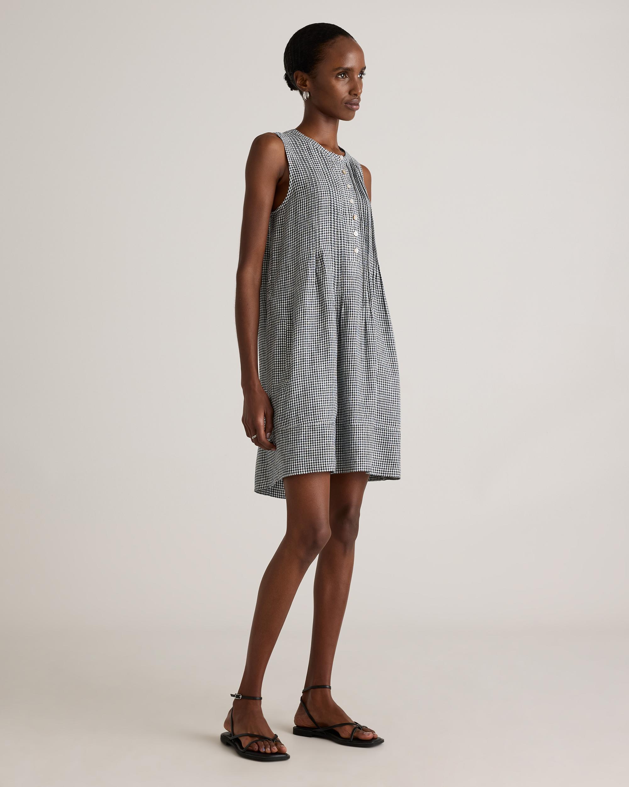 Quince | Women's 100% European Linen Sleeveless Swing Dress Product Image