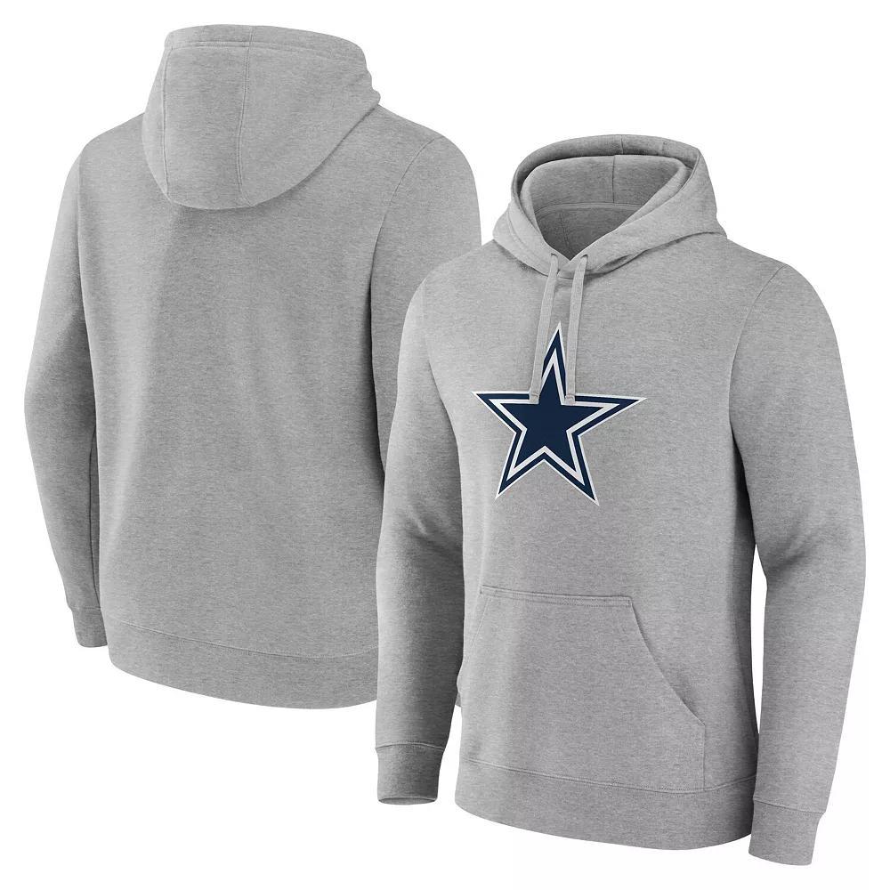 Men's Fanatics Heather Gray Dallas Cowboys Deliver Fleece Pullover Hoodie, Size: 2XL, Grey Product Image