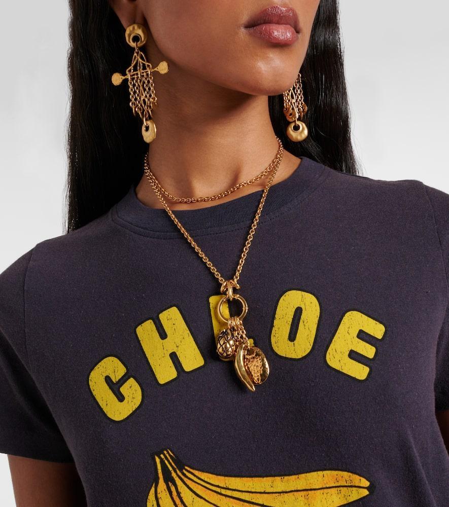 CHLOÉ Charms Necklace In Metallic Product Image