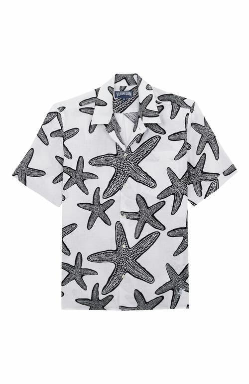 Mens Garment-Dyed Linen Camp Shirt Product Image