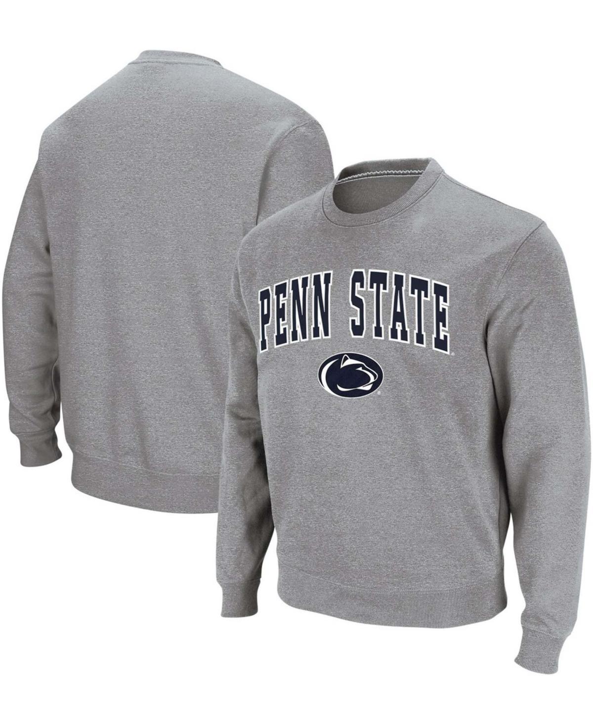 Mens Colosseum Charcoal Penn State Nittany Lions Arch & Logo Crew Neck Sweatshirt Product Image
