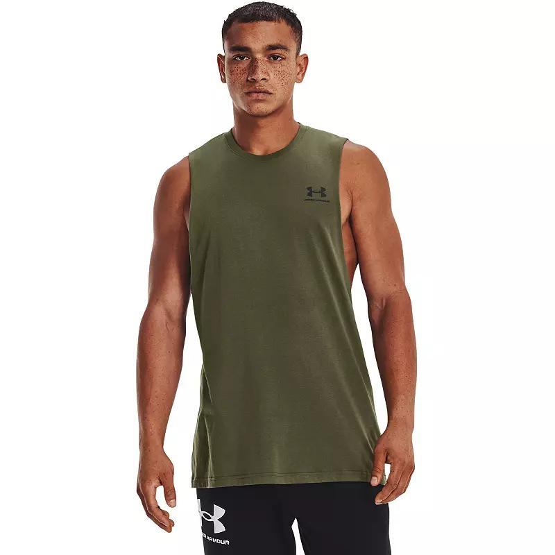Mens UA Left Chest Cut-Off Tank Product Image