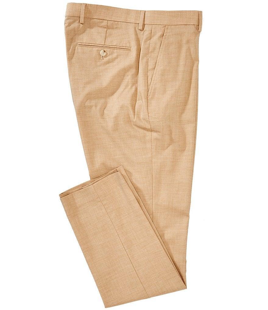 Perry Ellis Slim Fit Flat Front Tropical Pants Product Image