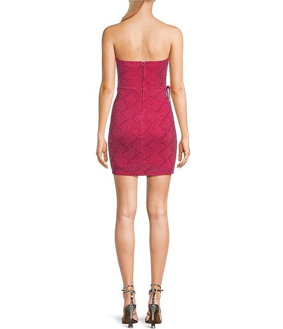 B. Darlin Strapless Sweetheart With Side Shirring Detail Bodycon Dress Product Image