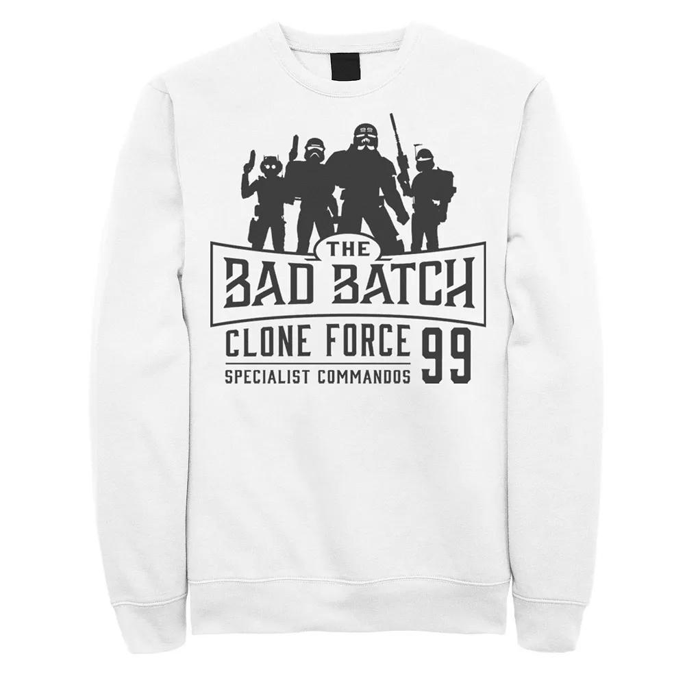 Men's Star Wars: The Clone Wars Bad Batch Emblem Sweatshirt, Size: XXL, White Product Image