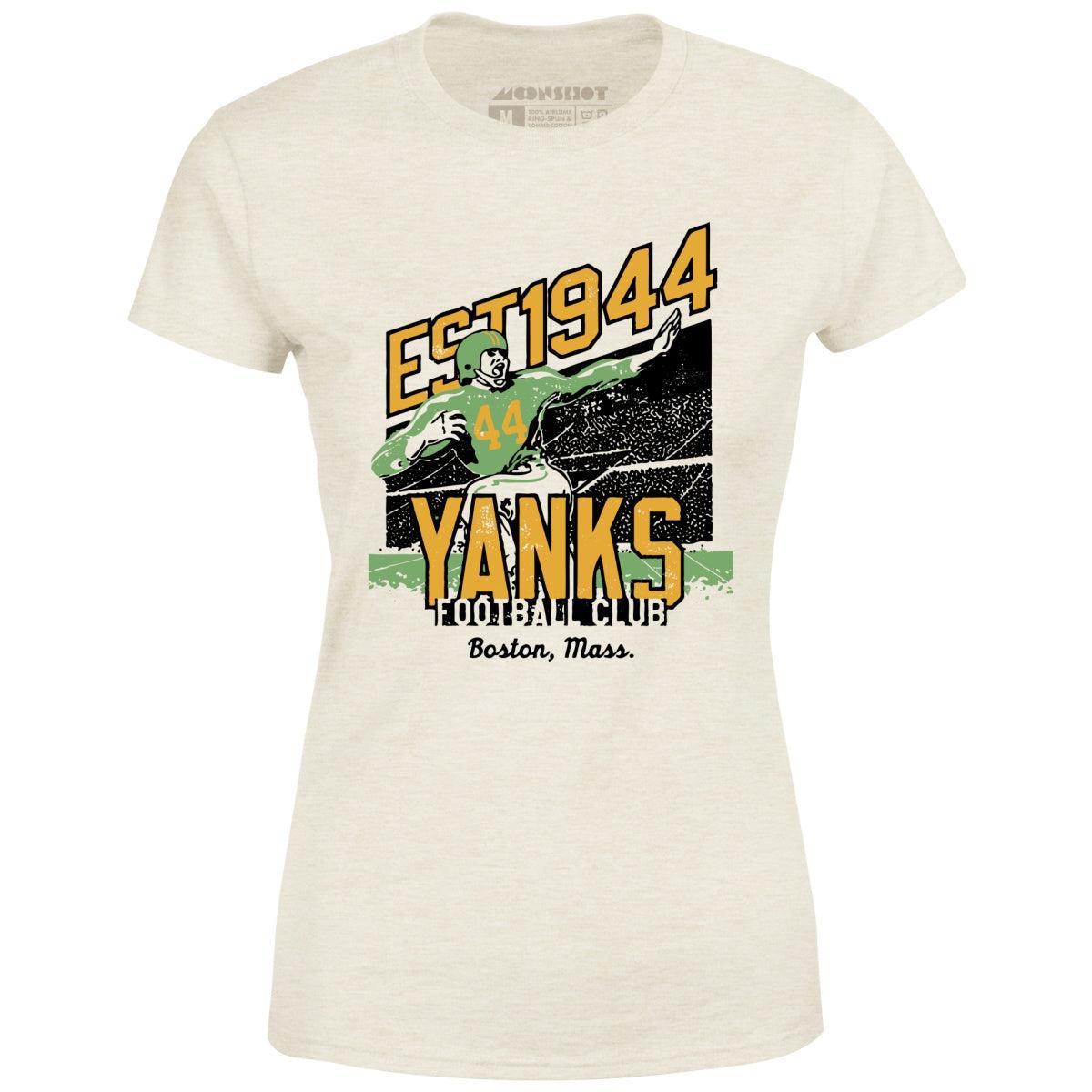 Boston Yanks - Massachusetts - Vintage Defunct Football Teams - Women's T-Shirt Female Product Image