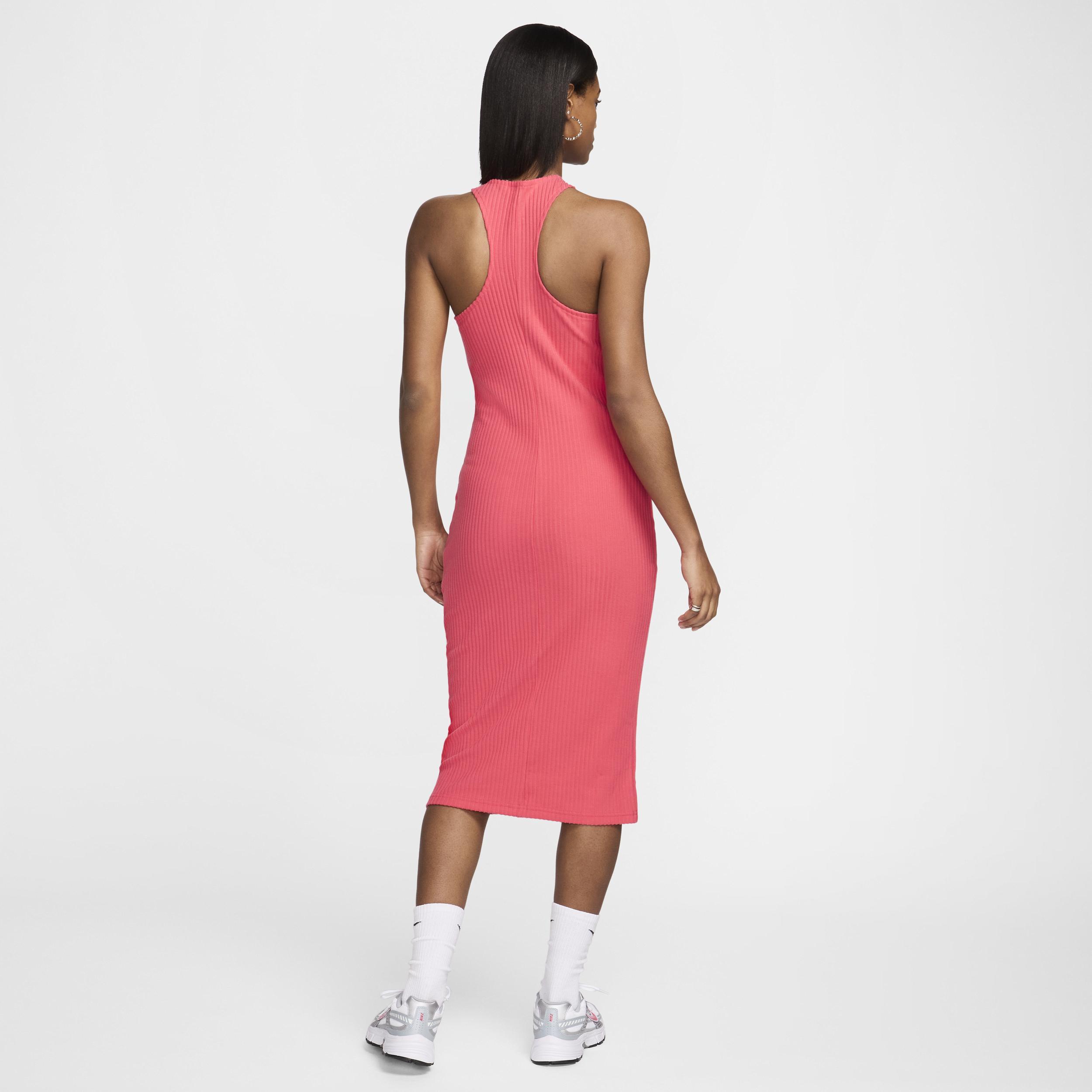 Nike Womens Nike Chill Knit Rib Dress - Womens Aster Pink/Aster Pink Product Image