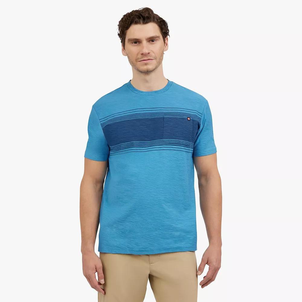 Men's Quiksilver Stripe Pocket Tee, Size: Medium, Niagra Product Image