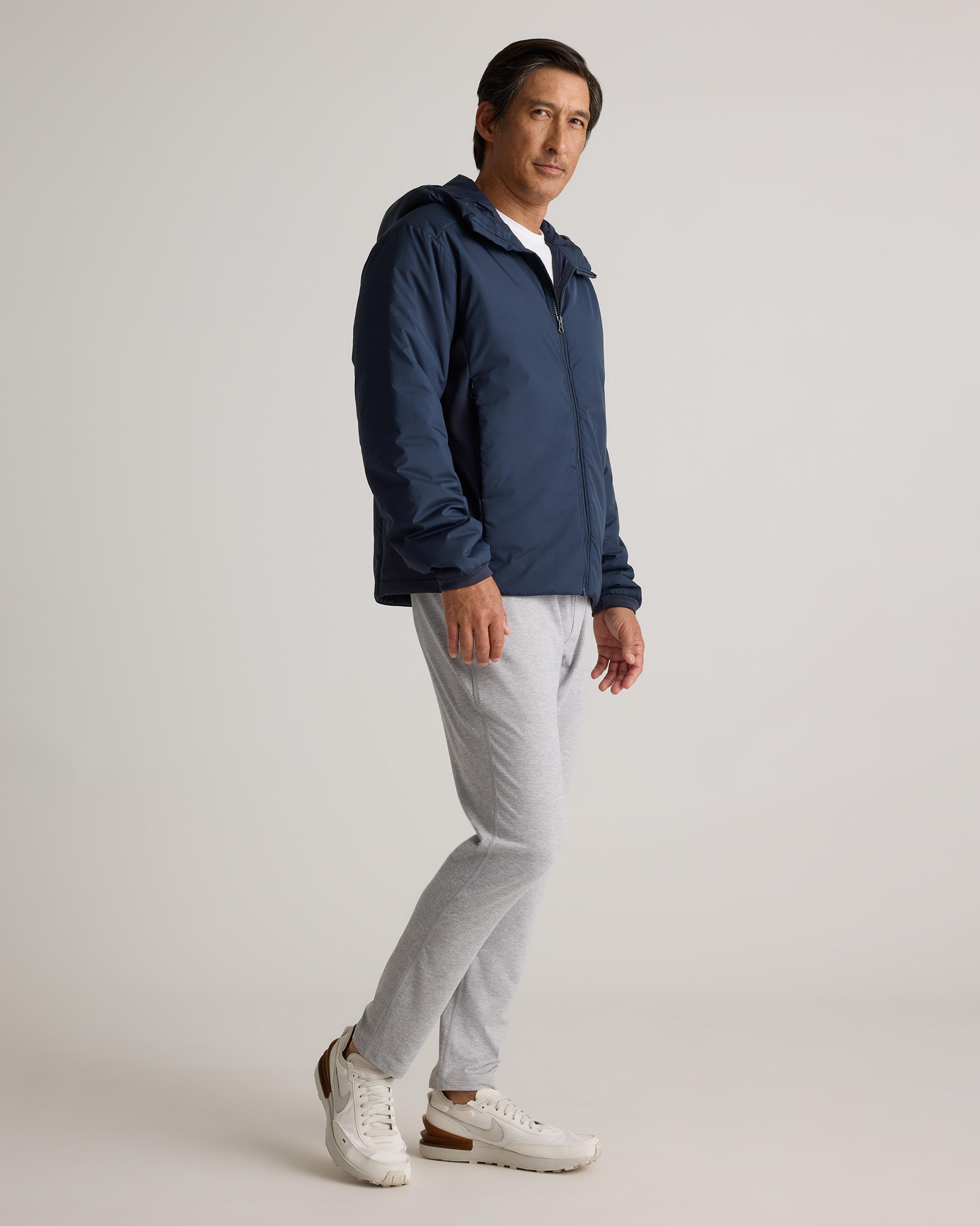 Quince | Men's Hybrid Insulated Lightweight Hooded Jacket 100% Polyester Product Image