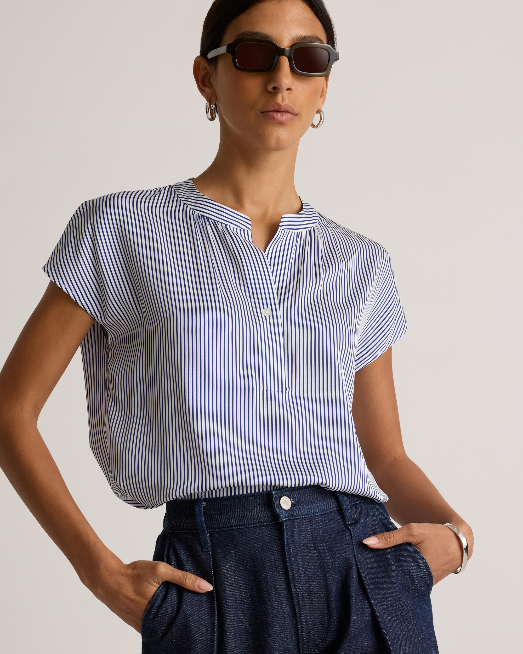 Quince | Women's Washable Stretch Silk Dolman Sleeve Blouse Mulberry Silk Product Image