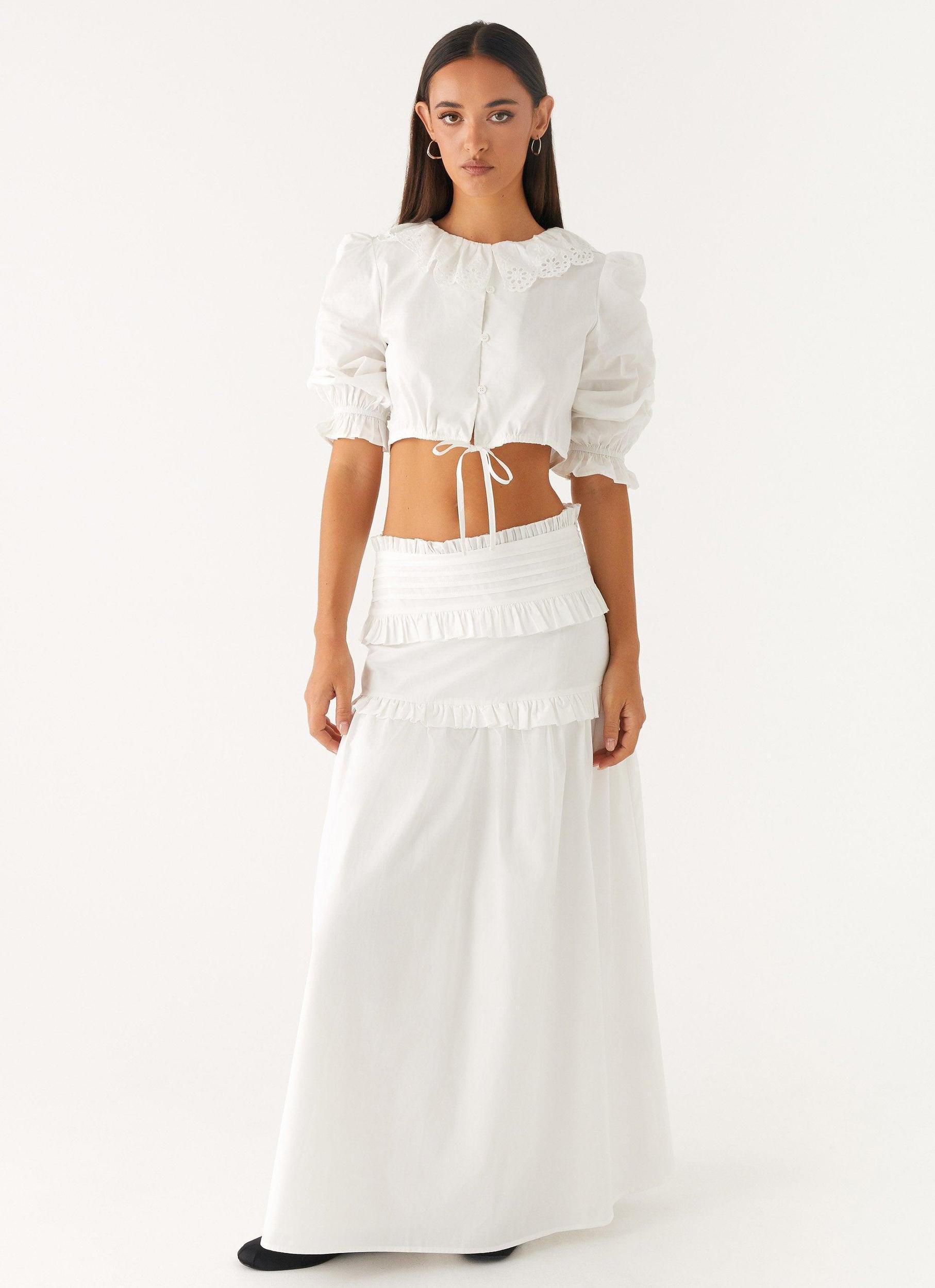 Melania Blouse - White Product Image