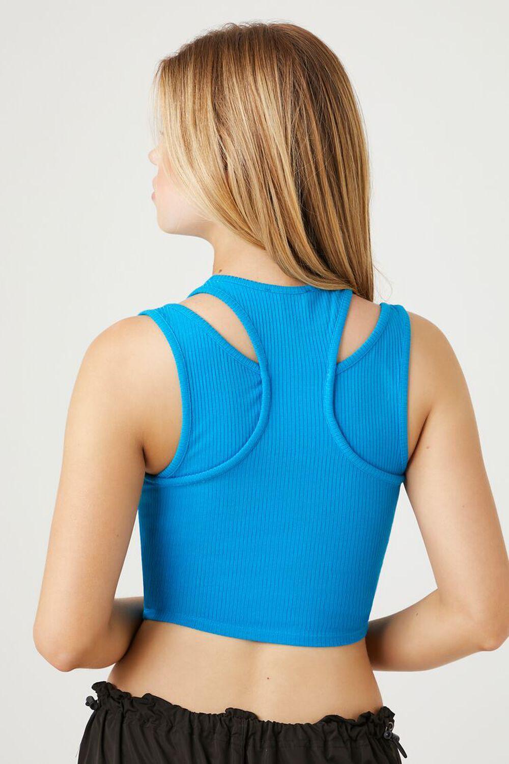 Ribbed Bustier Racerback Tank Top | Forever 21 Product Image