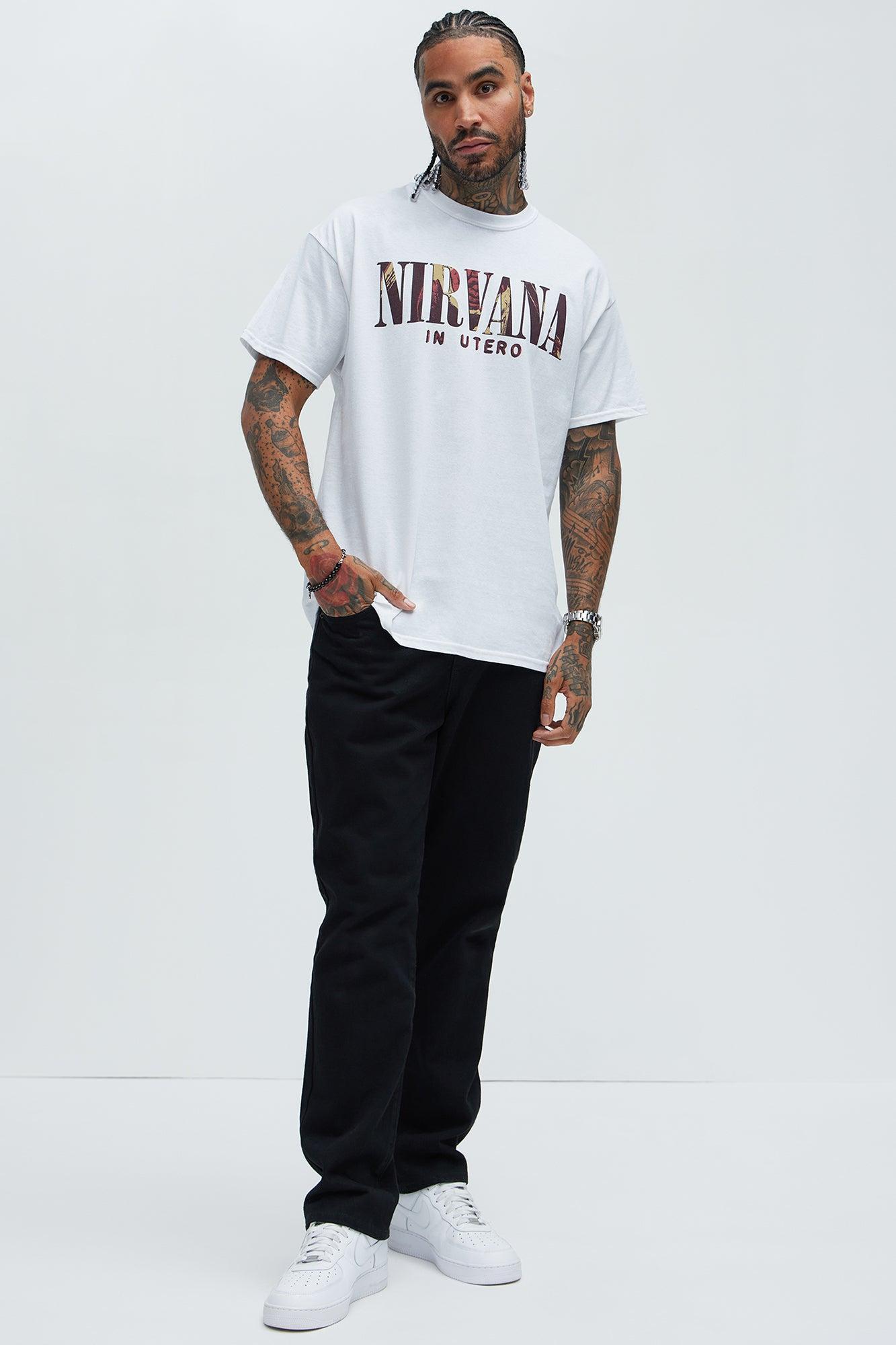 Nirvana In Utero Album Short Sleeve Tee - White Product Image