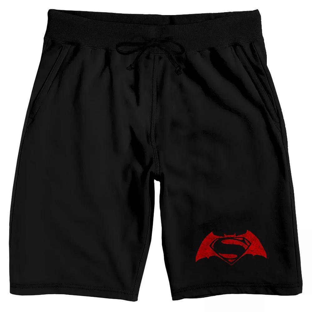 Men's DC Comics Batman Vs. Superman 9" Sleep Shorts, Size: XXL, Black Product Image