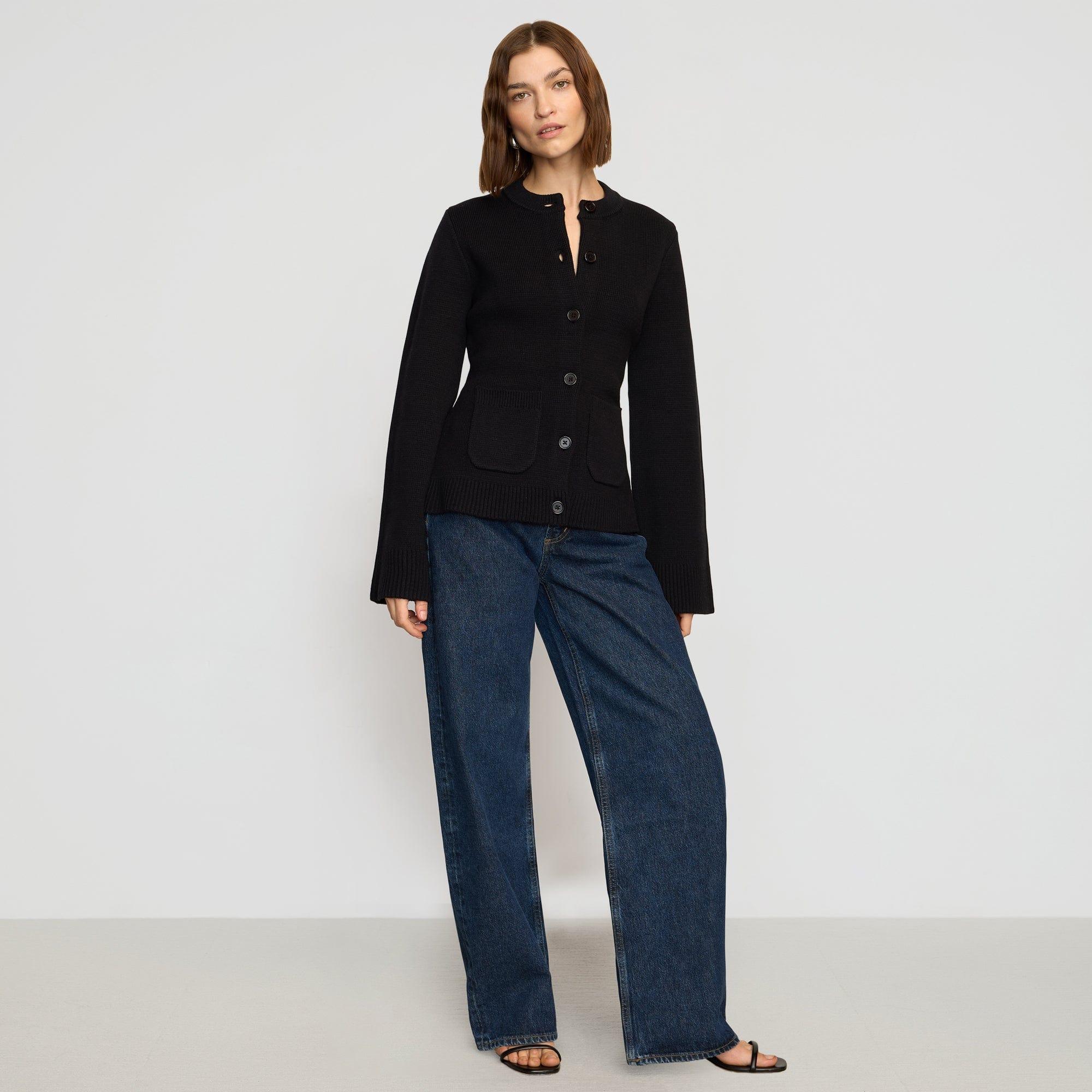 Eames Organic Cotton-Wool Button Cardigan Product Image