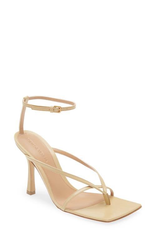Womens Stretch Leather Strappy Thong Sandals Product Image